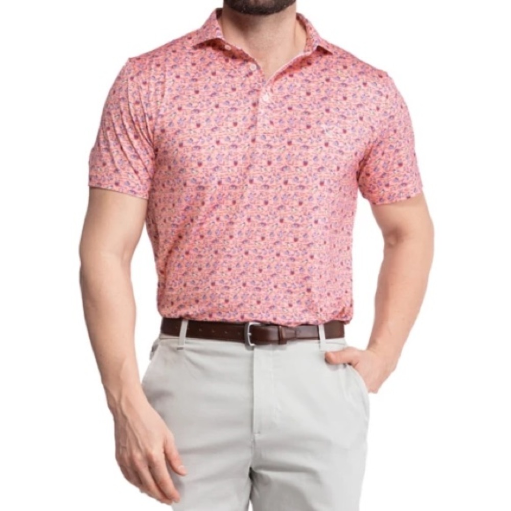Birddogs Barack O'llama Polo Peach Size L